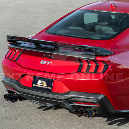 2024-Up Ford Mustang Dark Horse Rear Trunk Wing Gurney Flap Spoiler image 9