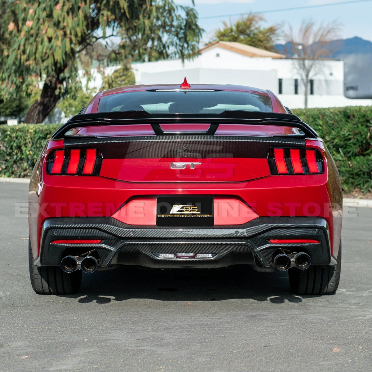 2024-Up Ford Mustang Dark Horse Rear Trunk Wing Gurney Flap Spoiler image 7