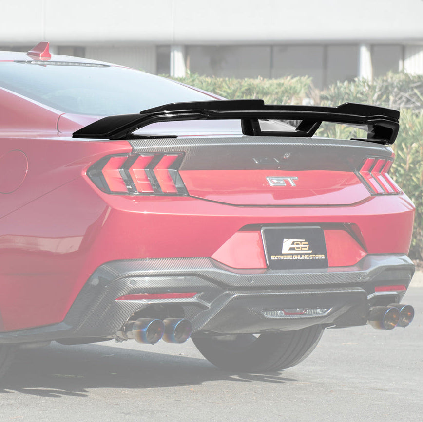 2024-Up Ford Mustang Dark Horse Rear Trunk Wing Gurney Flap Spoiler image 3