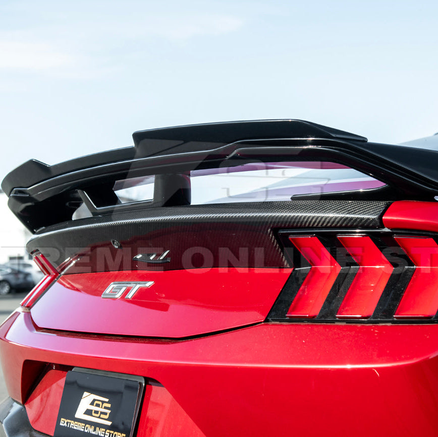 2024-Up Ford Mustang Dark Horse Rear Trunk Wing Gurney Flap Spoiler image 17