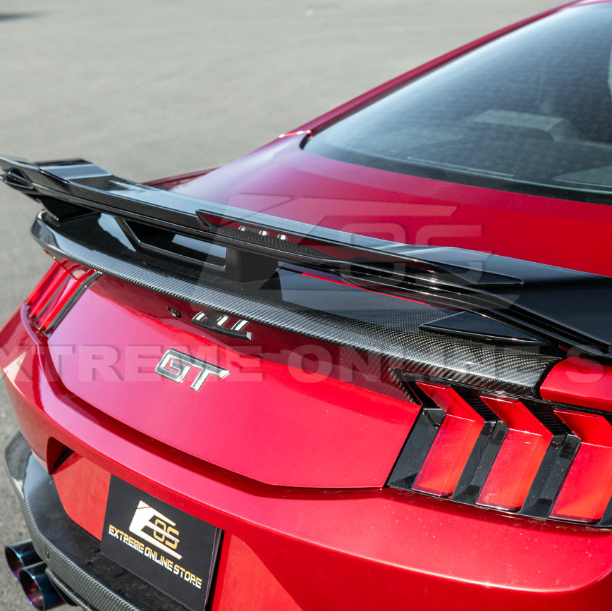 2024-Up Ford Mustang Dark Horse Rear Trunk Wing Gurney Flap Spoiler image 18