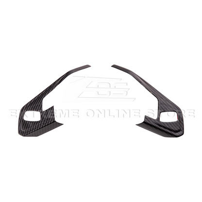 Corvette C8 DRY CARBON FIBER Steering Wheel Trim Cover image 15