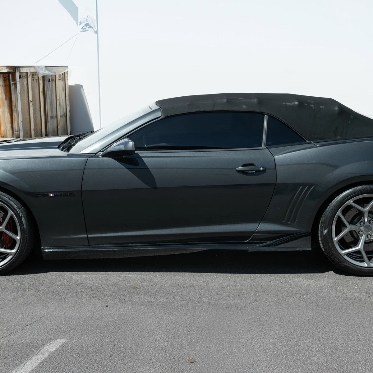 2010-2015 Camaro LT LS SS Performance Track GLOSSY BLACK Side Skirts Rocker Panel image 8