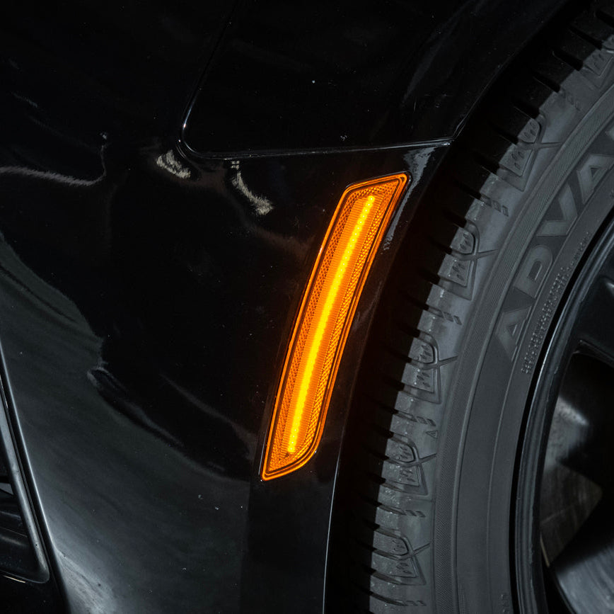 2016-24 Chevrolet Camaro | Front Bumper Amber LED Side Marker Lights image 40
