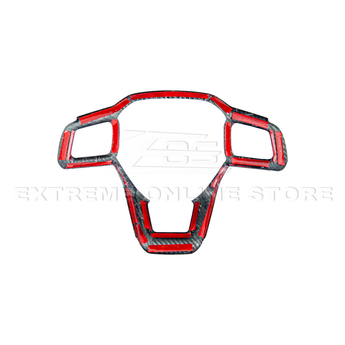 2024-Up Ford Mustang | CARBON FIBER Tape On Steering Wheel Trim Full Cover image 11