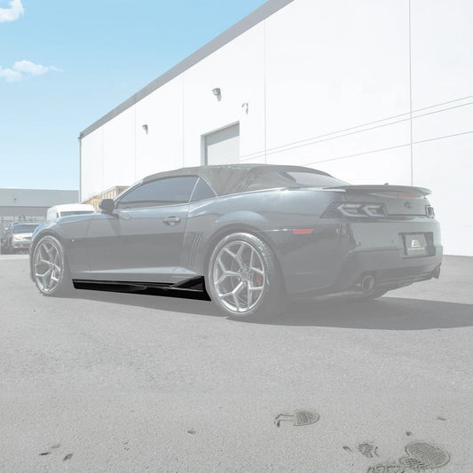 2010-2015 Camaro LT LS SS Performance Track GLOSSY BLACK Side Skirts Rocker Panel image 1