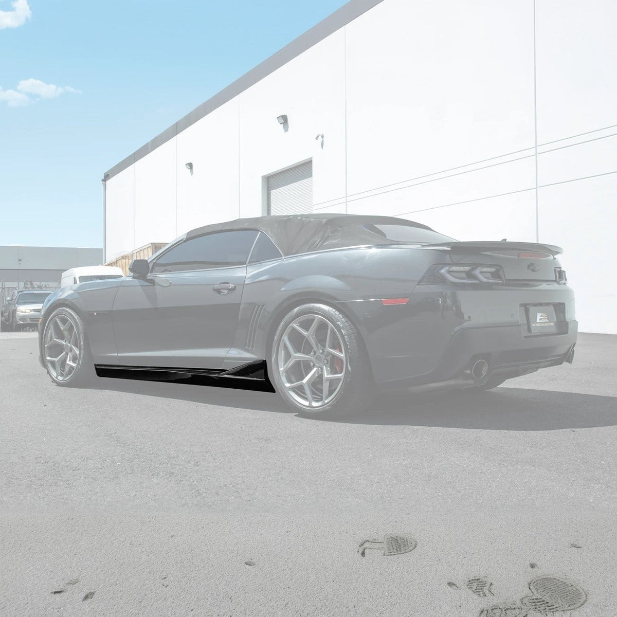 2010-2015 Camaro LT LS SS Performance Track GLOSSY BLACK Side Skirts Rocker Panel image 3