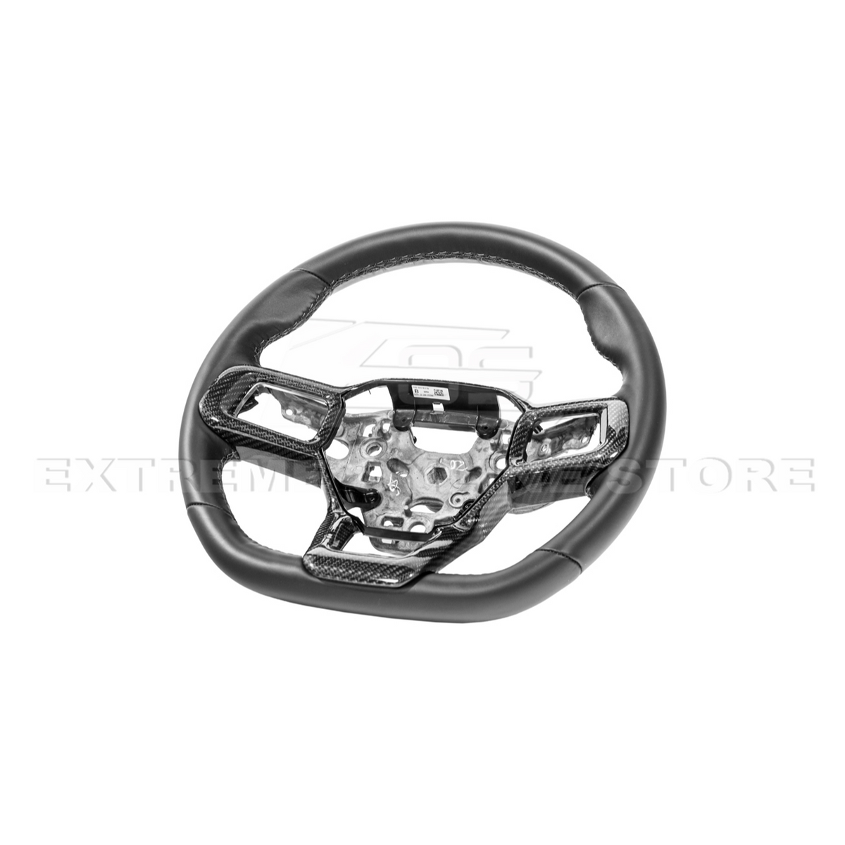 2024-Up Ford Mustang | CARBON FIBER Tape On Steering Wheel Trim Full Cover image 12