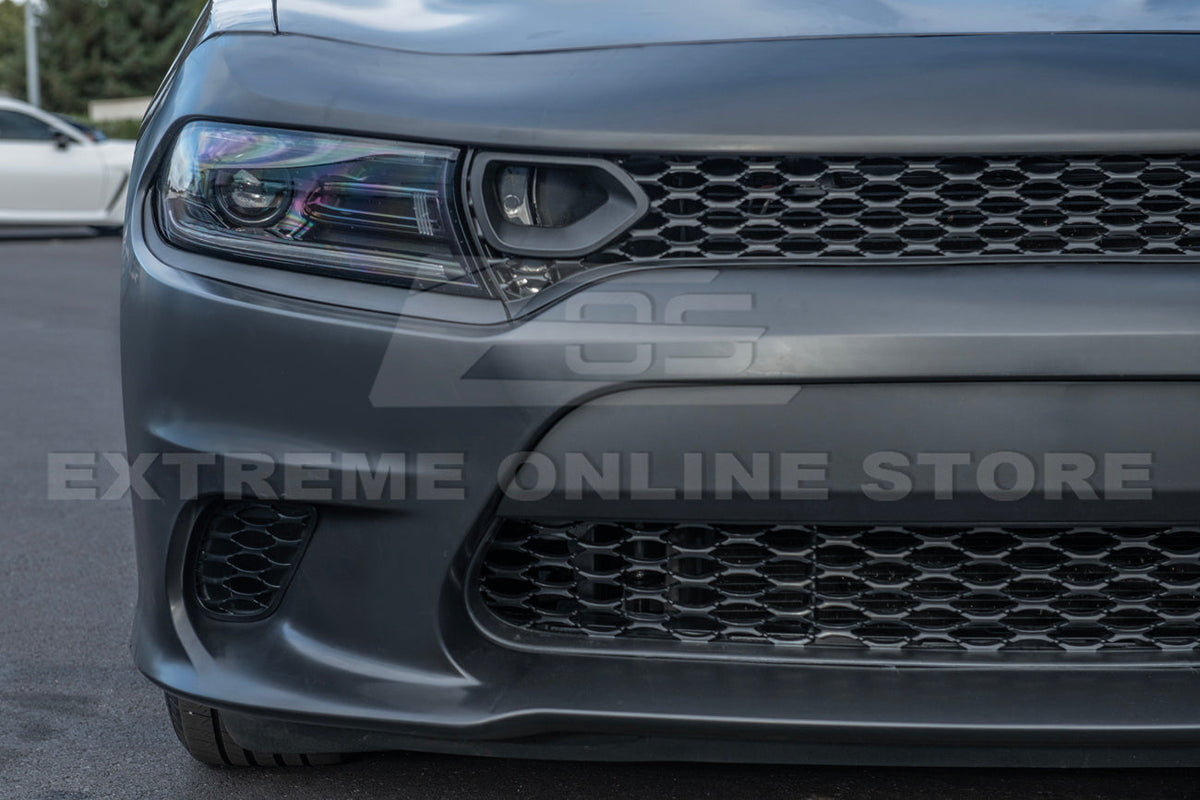 2015-Up Dodge Charger SRT Hellcat Conversion Bumper Kit Hood Cover image 6