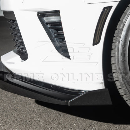 2016-Up Camaro SS | T6 Style Front Lip Splitter w/ Side End Cap image 11