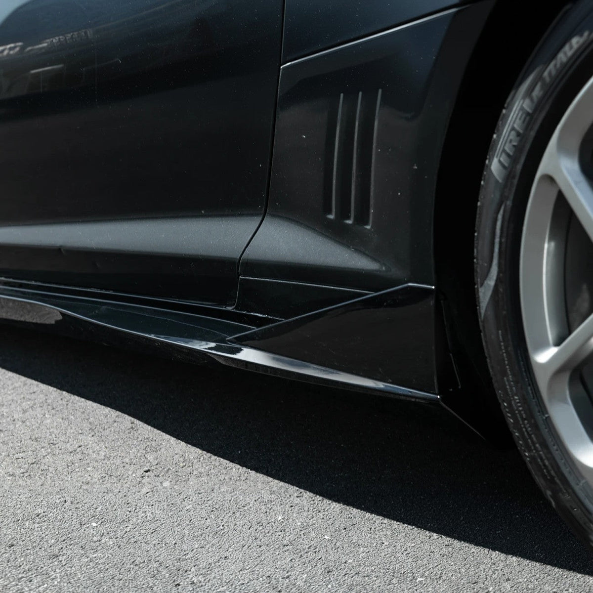 2010-2015 Camaro LT LS SS Performance Track GLOSSY BLACK Side Skirts Rocker Panel image 15