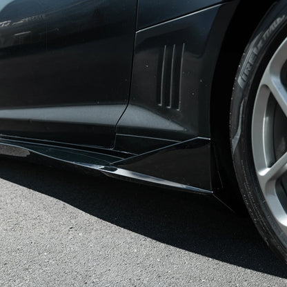 2010-2015 Camaro LT LS SS Performance Track GLOSSY BLACK Side Skirts Rocker Panel image 15