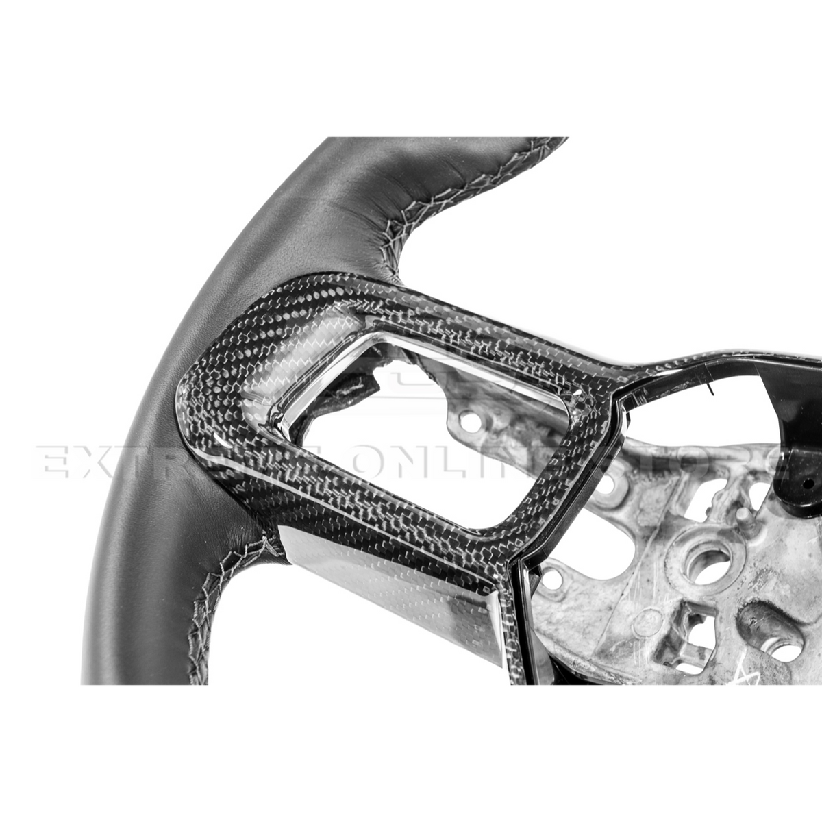 2024-Up Ford Mustang | CARBON FIBER Tape On Steering Wheel Trim Full Cover image 17