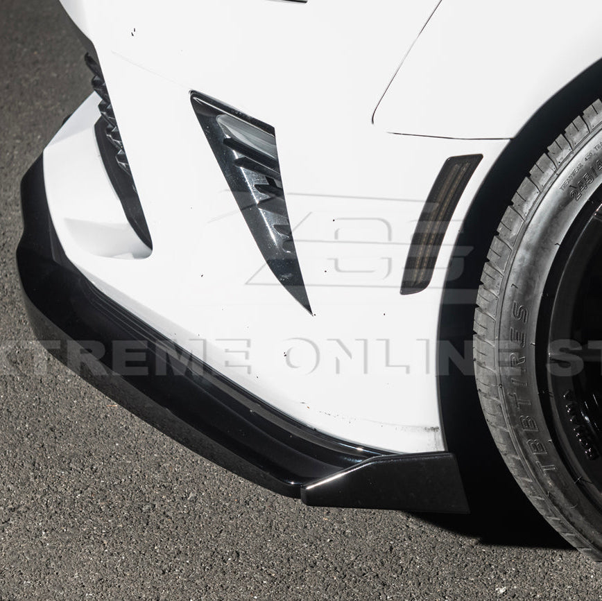 2016-Up Camaro SS | T6 Style Front Lip Splitter w/ Side End Cap image 12