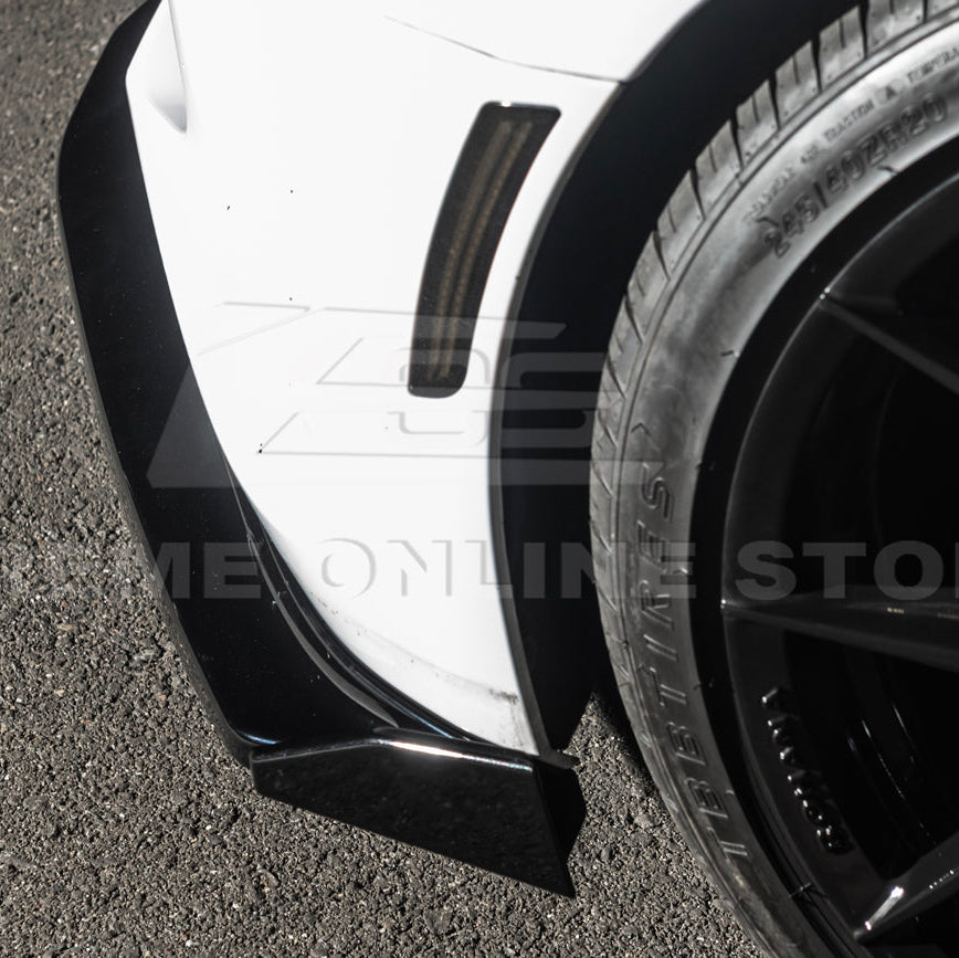 2016-Up Camaro SS | T6 Style Front Lip Splitter w/ Side End Cap image 13