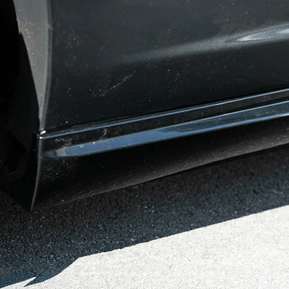 2010-2015 Camaro LT LS SS Performance Track GLOSSY BLACK Side Skirts Rocker Panel image 13