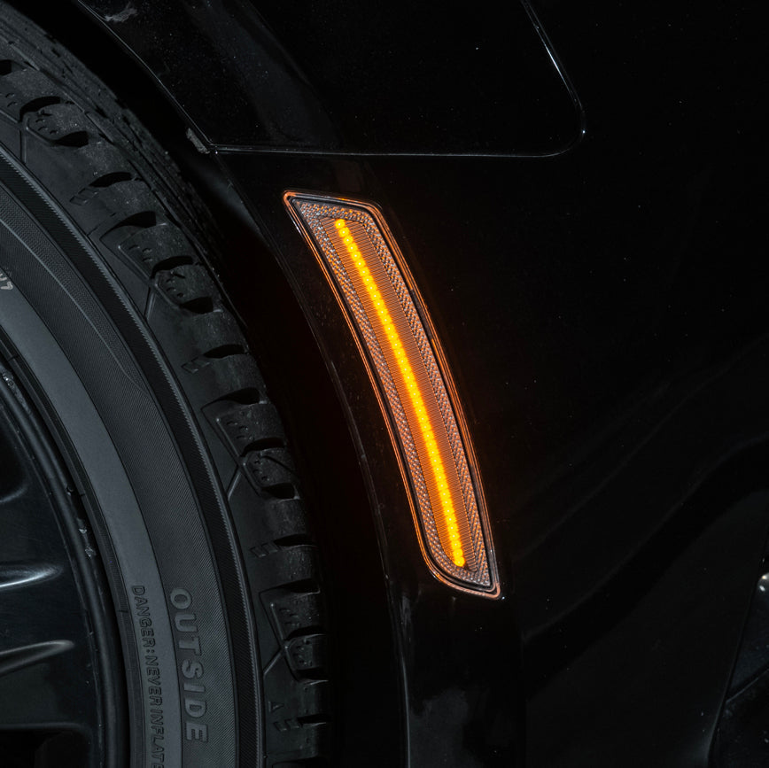 2016-24 Chevrolet Camaro | Front Bumper Amber LED Side Marker Lights image 8