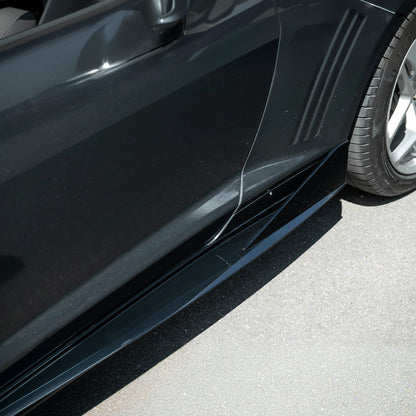 2010-2015 Camaro LT LS SS Performance Track GLOSSY BLACK Side Skirts Rocker Panel image 16