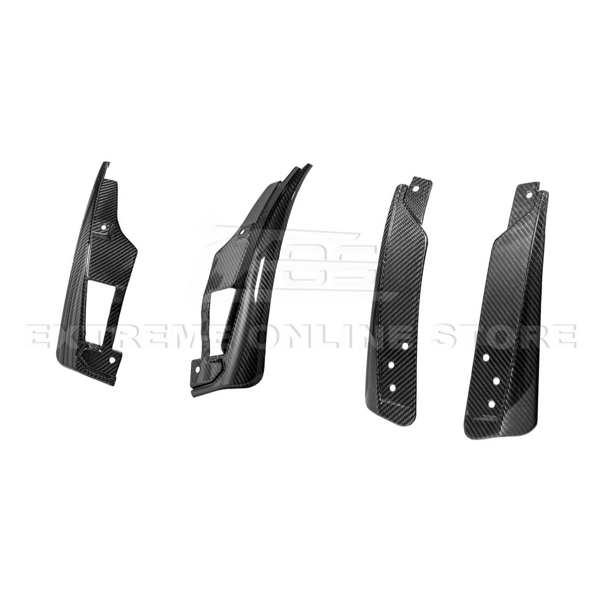 2024+ Ford Mustang Dry Carbon Fiber Mud Flap image 6