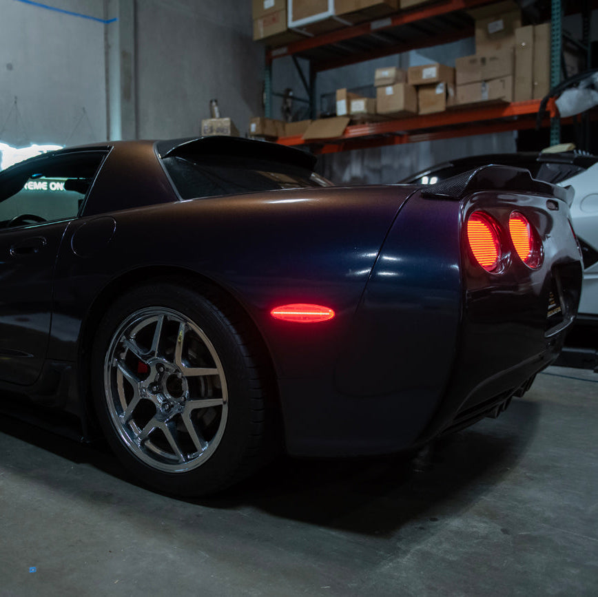 Corvette C5 | Rear Bumper Red LED Side Marker Lights image 4