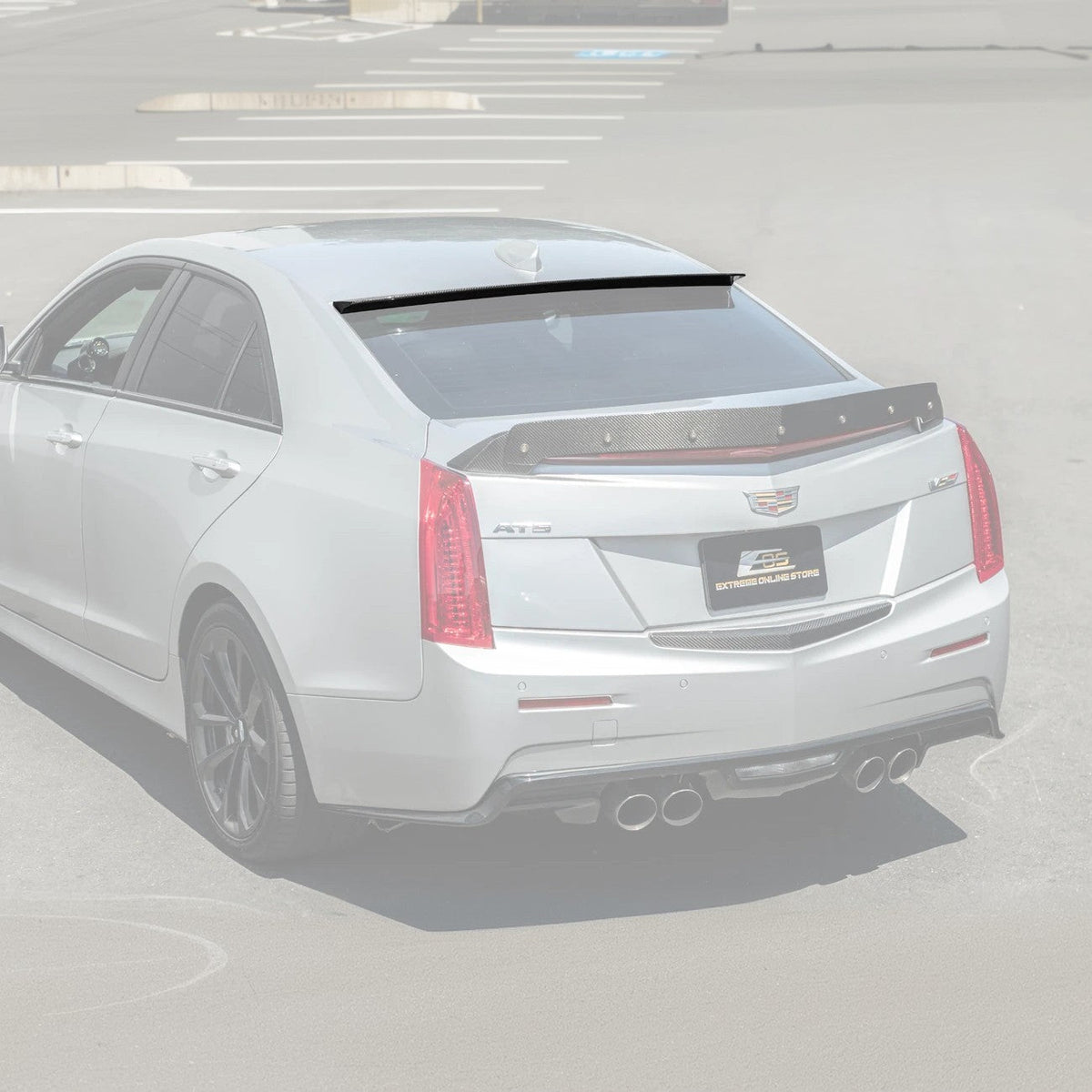 2013-19 Cadillac ATS ATS-V Rear Roof Top Window Spoiler image 2