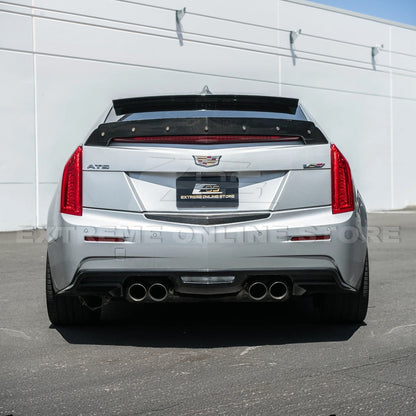 2013-18 Cadillac ATS ATS-V Sedan DRY CARBON FIBER Rear Trunk Applique Insert Trim image 6