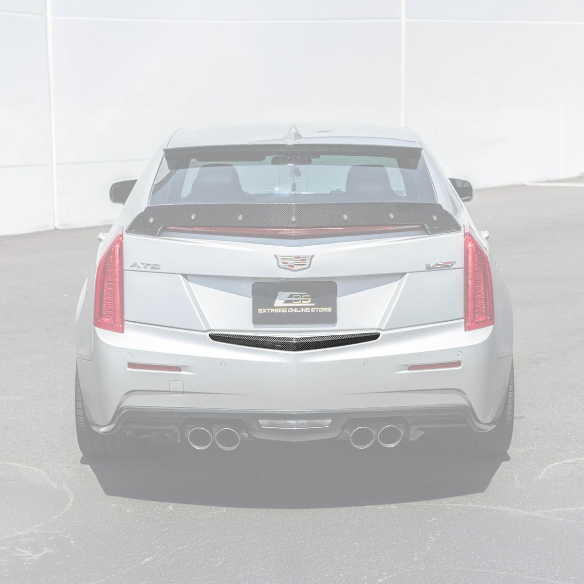 2013-18 Cadillac ATS ATS-V Sedan DRY CARBON FIBER Rear Trunk Applique Insert Trim image 3