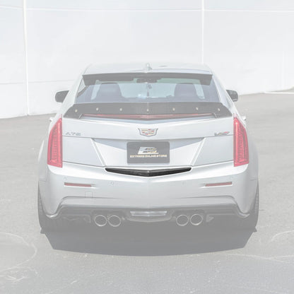 2013-18 Cadillac ATS ATS-V Sedan DRY CARBON FIBER Rear Trunk Applique Insert Trim image 3