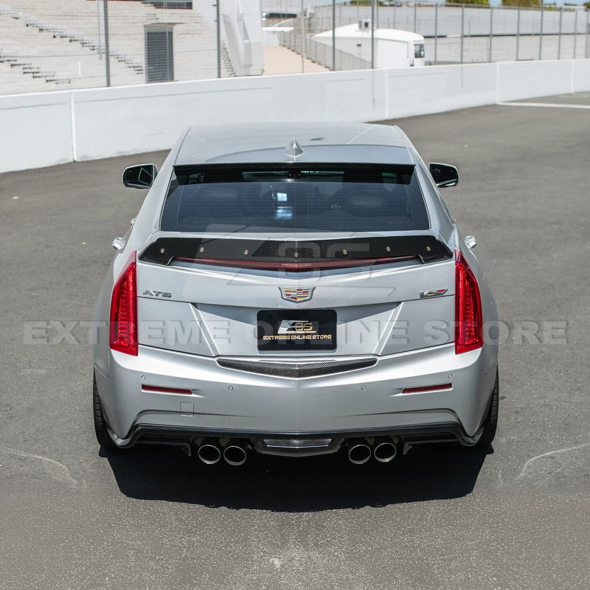 2013-18 Cadillac ATS ATS-V Sedan DRY CARBON FIBER Rear Trunk Applique Insert Trim image 7