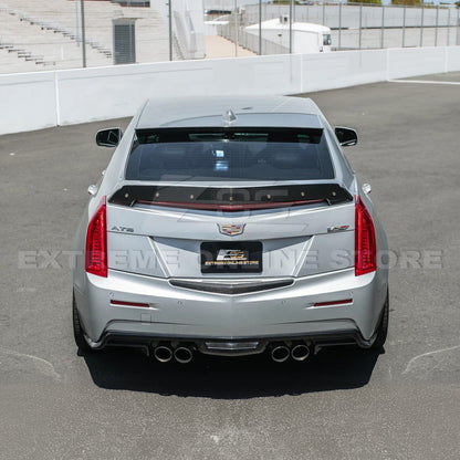 2013-18 Cadillac ATS ATS-V Sedan DRY CARBON FIBER Rear Trunk Applique Insert Trim image 7