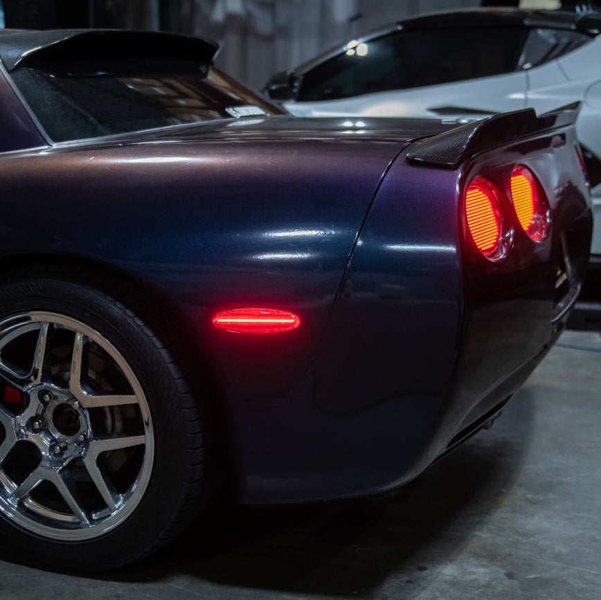 Corvette C5 | Rear Bumper Red LED Side Marker Lights image 46
