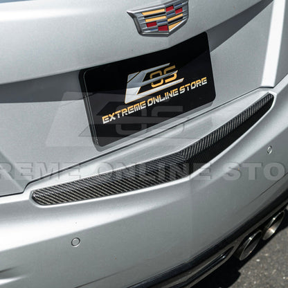 2013-18 Cadillac ATS ATS-V Sedan DRY CARBON FIBER Rear Trunk Applique Insert Trim image 10