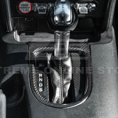 2015-23 Ford Mustang DRY CARBON FIBER Center Gear Shift Panel Trim Cover image 19