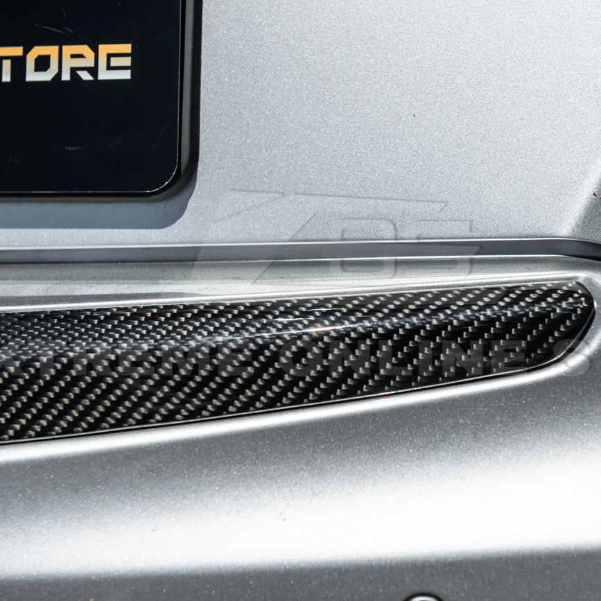 2013-18 Cadillac ATS ATS-V Sedan DRY CARBON FIBER Rear Trunk Applique Insert Trim image 11