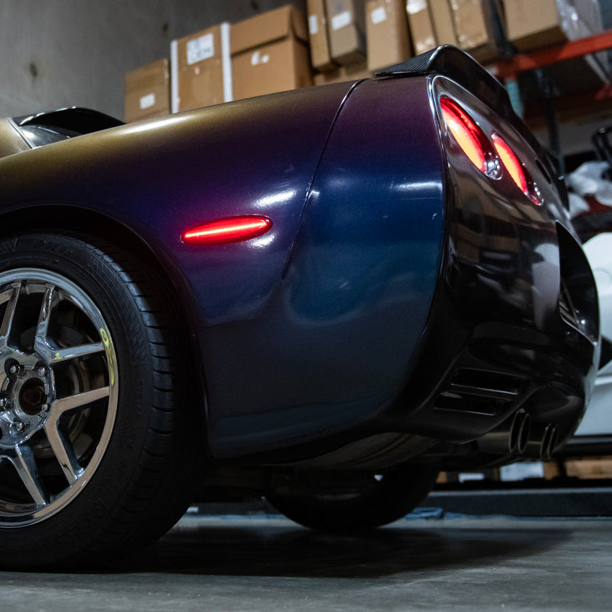 Corvette C5 | Rear Bumper Red LED Side Marker Lights image 26