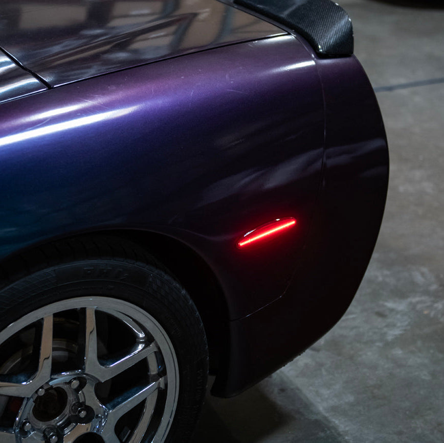 Corvette C5 | Rear Bumper Red LED Side Marker Lights image 27