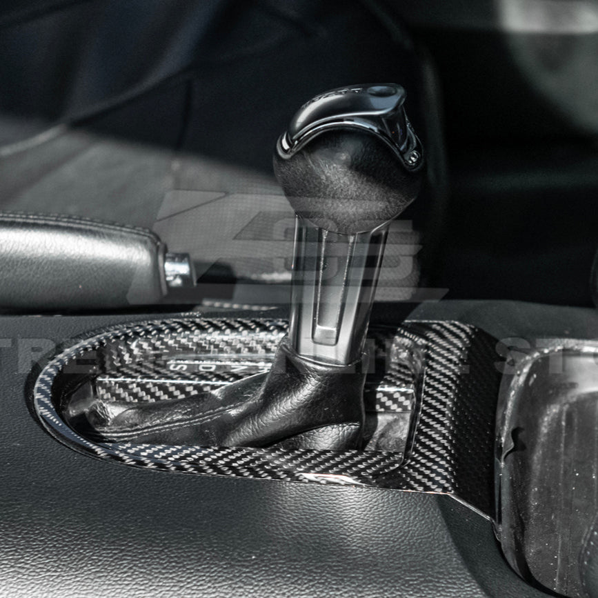 2015-23 Ford Mustang DRY CARBON FIBER Center Gear Shift Panel Trim Cover image 21