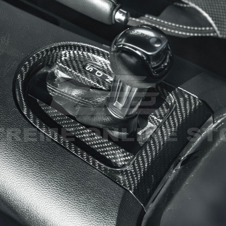 2015-23 Ford Mustang DRY CARBON FIBER Center Gear Shift Panel Trim Cover image 22