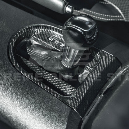 2015-23 Ford Mustang DRY CARBON FIBER Center Gear Shift Panel Trim Cover image 22
