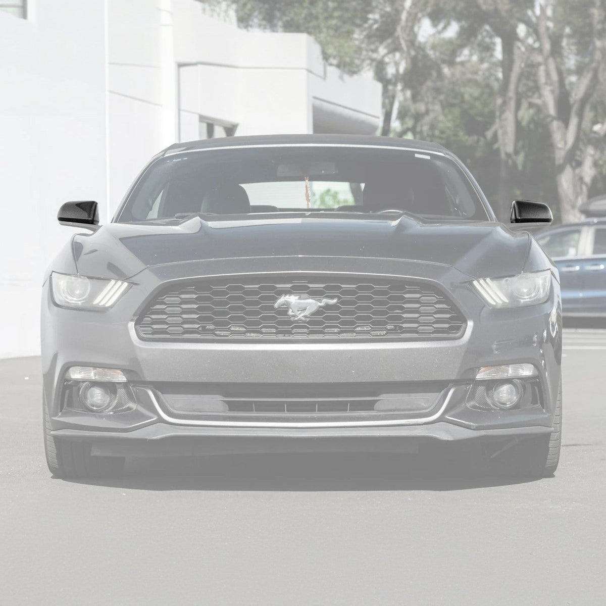 2015-23 Ford Mustang DRY CARBON FIBER Overlay Mirror Cap Cover Pair image 2
