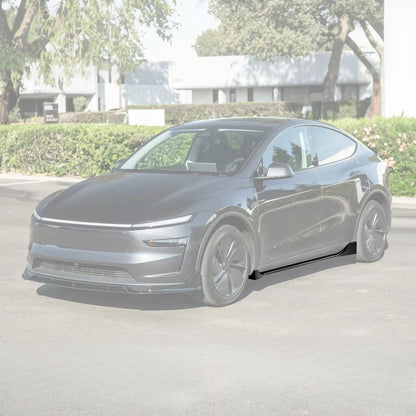 2025-Up Tesla Model YTrack Style Side Skirts Rocker Panel Pair image 1