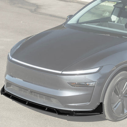2025-Up Tesla Model Y Track Style 4 Pcs Front Bumper Lip Splitter image 3