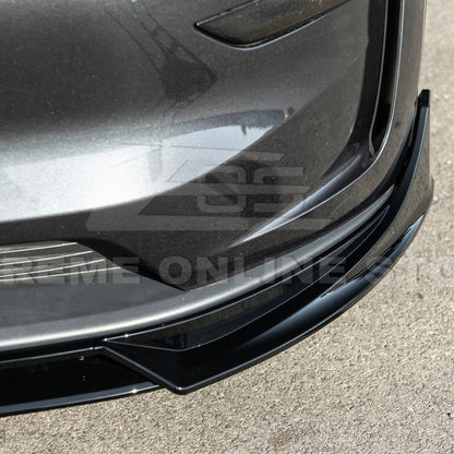 2025-Up Tesla Model Y Track Style Front Lip Side Skirts Kit image 11