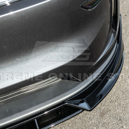 2025-Up Tesla Model Y Track Style Front Lip Side Skirts Kit image 12