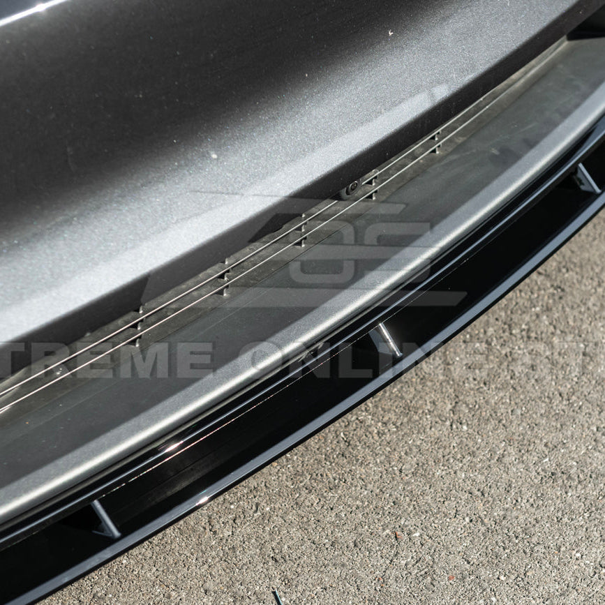 2025-Up Tesla Model Y Track Style 4 Pcs Front Bumper Lip Splitter image 14
