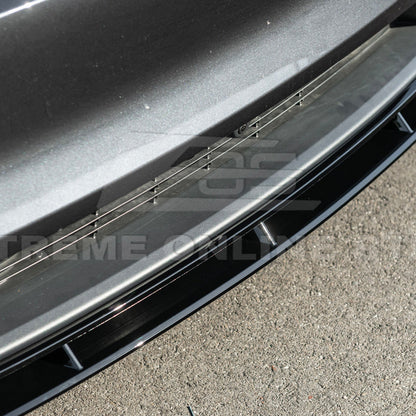2025-Up Tesla Model Y Track Style 4 Pcs Front Bumper Lip Splitter image 14