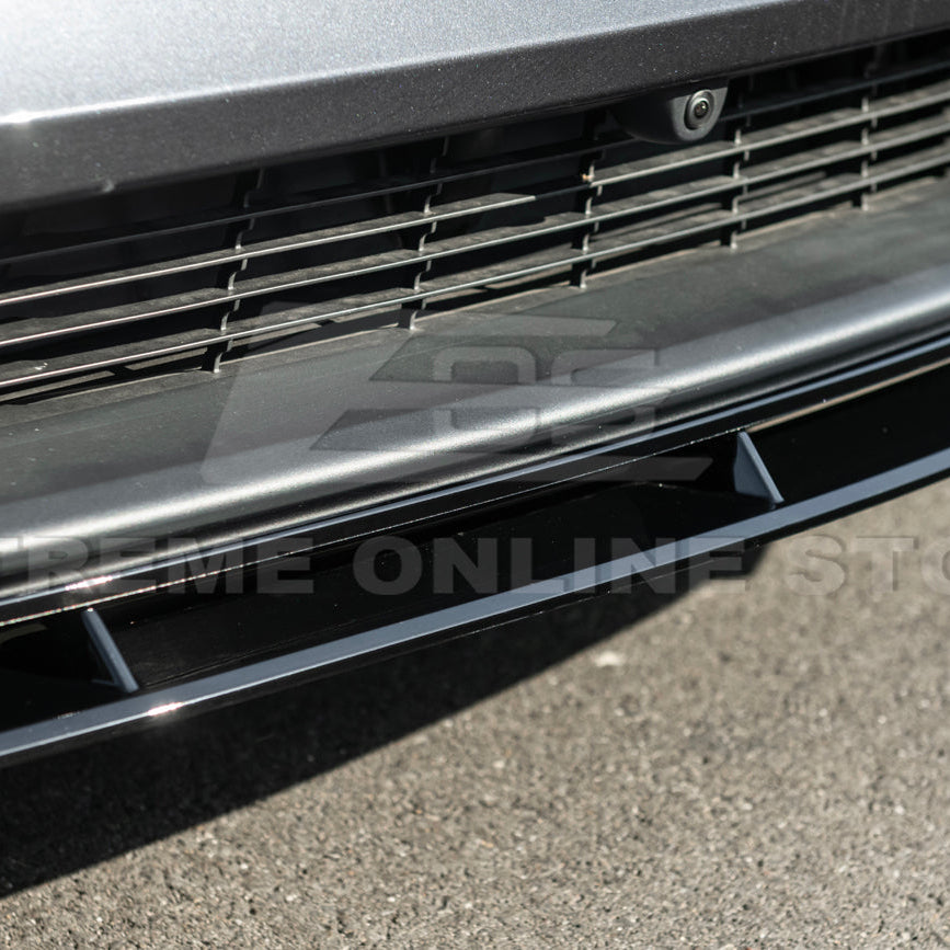 2025-Up Tesla Model Y Track Style 4 Pcs Front Bumper Lip Splitter image 15