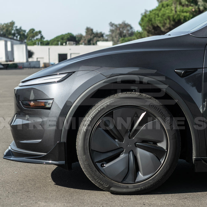 2025-Up Tesla Model Y Track Style Front Lip Side Skirts Kit image 15