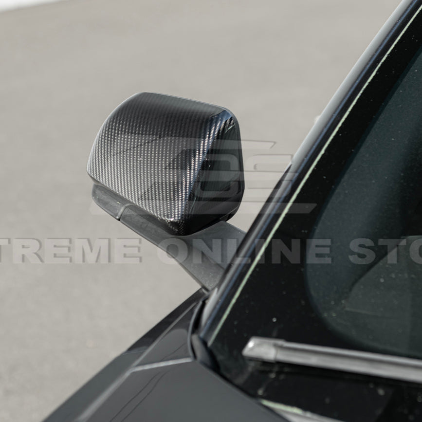2015-23 Ford Mustang DRY CARBON FIBER Overlay Mirror Cap Cover Pair image 10