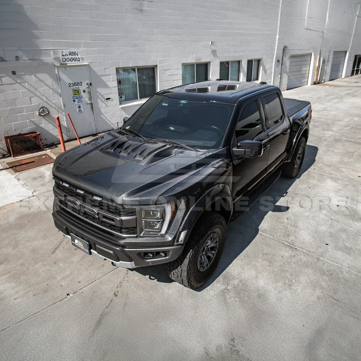 2021-Up F-150 Raptor Carbon Fiber Hood Cover image 47